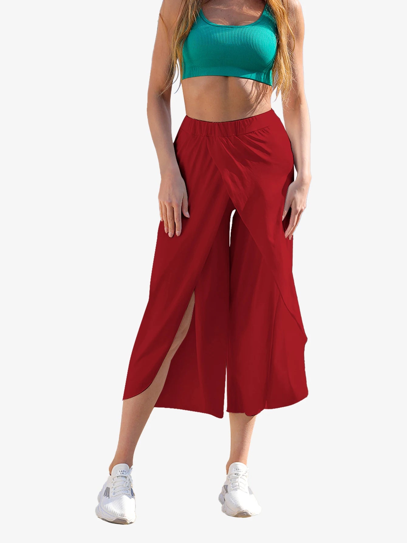 Women's Pants Sexy Crossover Sexy Wide-legged Yoga Pants